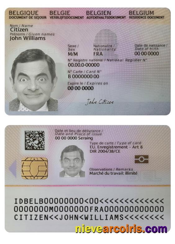 Belgium residence card, 2021-present